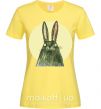 Женская футболка Кролик под луной Лимонный фото