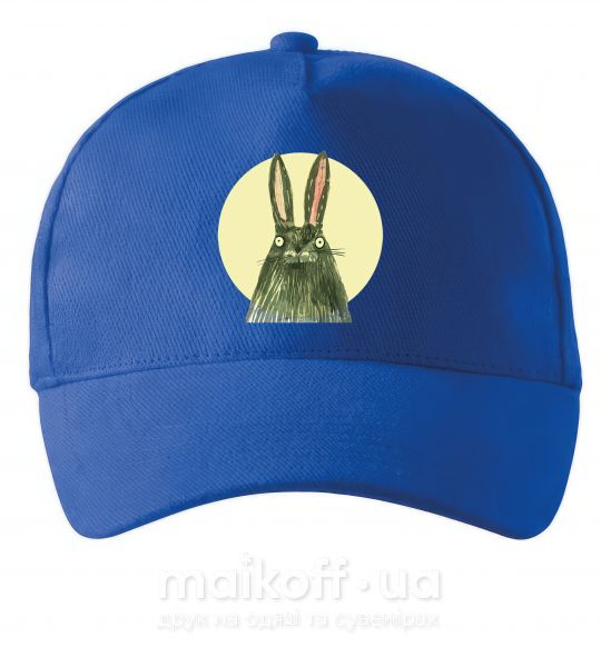 Кепка Кролик под луной Ярко-синий фото