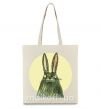 Эко-сумка Кролик под луной Бежевый фото