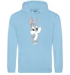 Жіноча толстовка (худі) Маленький Бакс Банні Блакитний фото