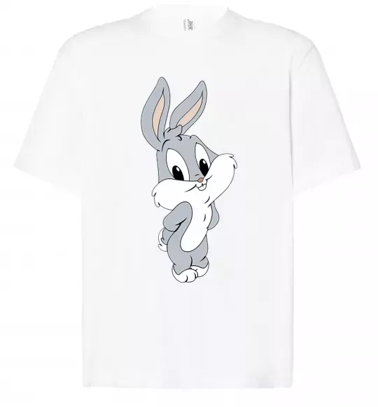 Футболка Оверсайз Маленький Бакс Банні Білий фото