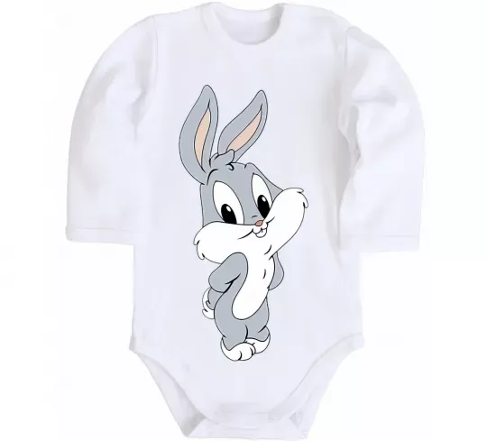 Дитячий бодік Маленький Бакс Банні Білий фото