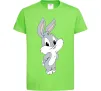 Дитяча футболка Маленький Бакс Банні Лаймовий Дитяча футболка Маленький Бакс Банні Лаймовий фото