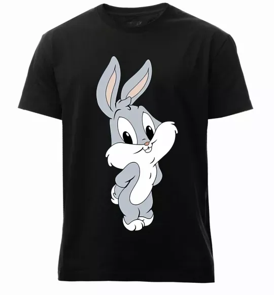 Чоловіча преміум футболка Маленький Бакс Банні Чорний фото