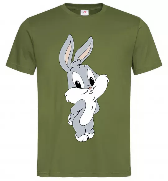 Мужская футболка Маленький Бакс Банні Оливковый фото