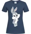 Женская футболка Маленький Бакс Банні Темно-синий Женская футболка Маленький Бакс Банні Темно-синий фото