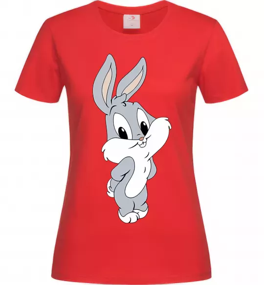 Женская футболка Маленький Бакс Банні Красный фото