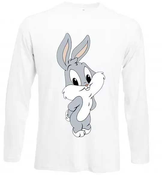 Лонгслив Маленький Бакс Банні Белый фото