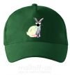 Кепка Кролик градиент в очках Темно-зеленый фото