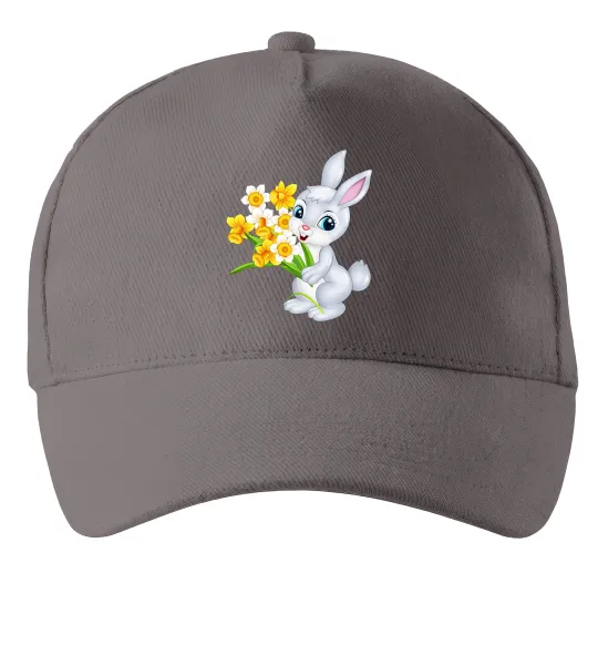 Кепка Заєць з нарцисами Серый фото