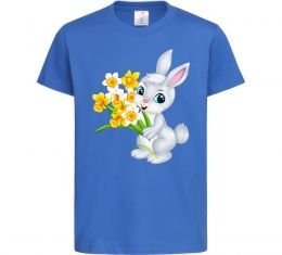 Дитяча футболка Заєць з нарцисами