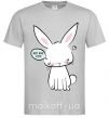 Мужская футболка Need more sleep rabbit Серый фото