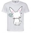Мужская футболка Need more sleep rabbit Белый фото