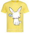 Мужская футболка Need more sleep rabbit Лимонный фото