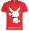 Мужская футболка Need more sleep rabbit Красный фото