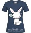 Жіноча футболка Need more sleep rabbit Темно-синій фото
