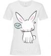 Женская футболка Need more sleep rabbit Белый фото