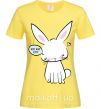 Жіноча футболка Need more sleep rabbit Лимонний фото