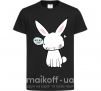 Детская футболка Need more sleep rabbit Черный фото