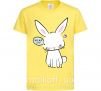 Дитяча футболка Need more sleep rabbit Лимонний фото