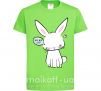 Детская футболка Need more sleep rabbit Лаймовый фото
