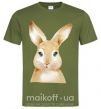 Мужская футболка Рыжий кролик Оливковый фото
