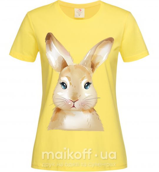 Жіноча футболка Рыжий кролик Лимонний фото