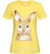 Женская футболка Рыжий кролик Лимонный фото