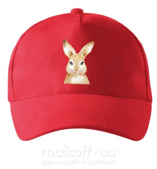 Кепка Рыжий кролик Червоний фото