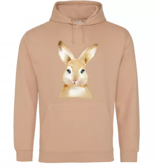 Мужская толстовка (худи) Рудий кролик Песочный фото