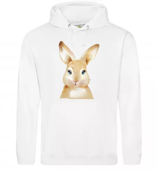 Жіноча толстовка (худі) Рудий кролик Білий фото