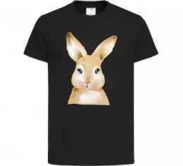 Детская футболка Рудий кролик Черный фото