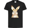 Дитяча футболка Рудий кролик Чорний фото