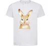 Дитяча футболка Рудий кролик Білий фото