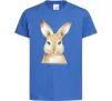 Дитяча футболка Рудий кролик Яскраво-синій фото