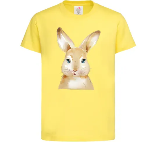 Дитяча футболка Рудий кролик Лимонний фото
