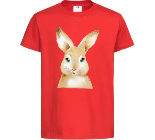 Дитяча футболка Рудий кролик Червоний фото