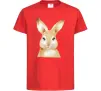Дитяча футболка Рудий кролик Червоний фото