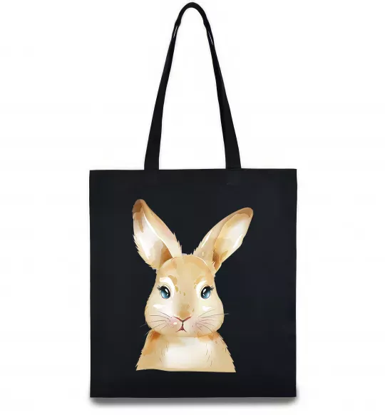 Еко-сумка Рудий кролик Чорний фото