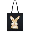 Еко-сумка Рудий кролик Чорний фото
