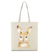 Еко-сумка Рудий кролик Бежевий фото