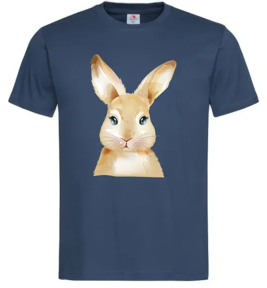 Мужская футболка Рудий кролик Темно-синий фото