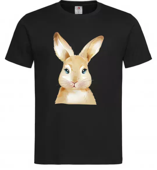 Мужская футболка Рудий кролик Черный фото