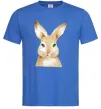 Мужская футболка Рудий кролик Ярко-синий фото