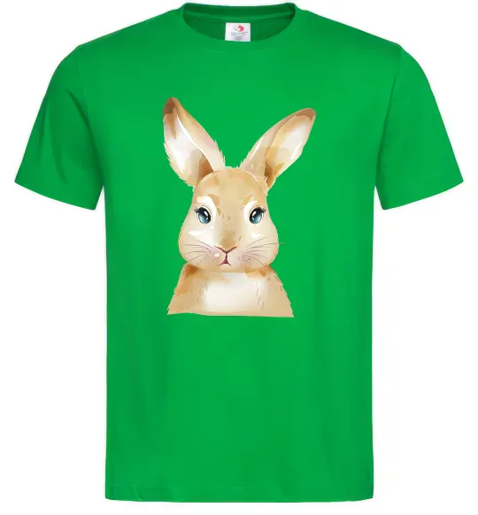 Мужская футболка Рудий кролик Зеленый фото