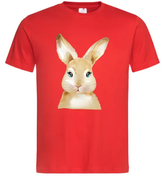 Мужская футболка Рудий кролик Красный фото