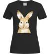 Жіноча футболка Рудий кролик Чорний Жіноча футболка Рудий кролик Чорний фото