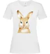 Жіноча футболка Рудий кролик Білий Жіноча футболка Рудий кролик Білий фото