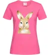 Жіноча футболка Рудий кролик Яскраво-рожевий Жіноча футболка Рудий кролик Яскраво-рожевий фото