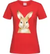 Жіноча футболка Рудий кролик Червоний Жіноча футболка Рудий кролик Червоний фото